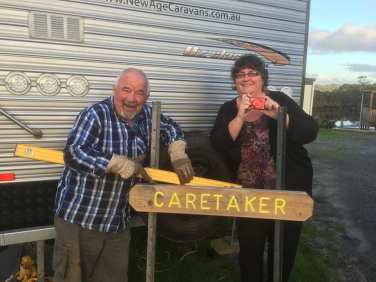 Caretaker sign