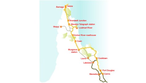 Archer River to Bramwell Map